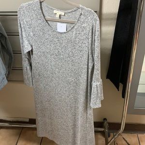 Sophia + Zeke grey sweater dress